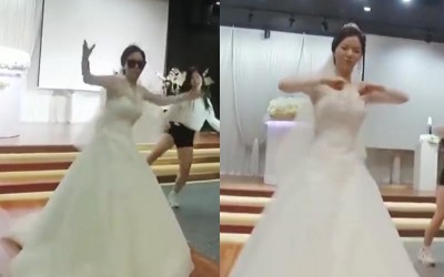 新娘婚禮「拉裙襬勁歌熱舞」 最後轉向新郎...網崩潰：不會跳舞能結婚嗎