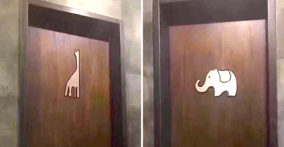 日本急上廁所只見「大象、長頸鹿」  他傻眼發問：哪間是男廁啦？