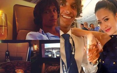 這個男子有「全世界最爽的工作」只要坐飛機VIP室環遊世界、喝香檳泡空姐就能坐領月薪220K！