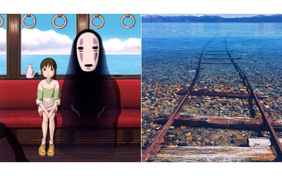 美哭了  《神隱少女》中的湖上鐵軌是真實存在的  「三次元美景」讓人好想朝聖阿